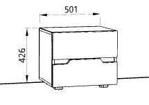 Тумба прикроватная "ТРИО" - Фабрика ЭКО