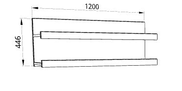 Полка  «Ненси люкс» (для гостиной) - Фабрика ЭКО