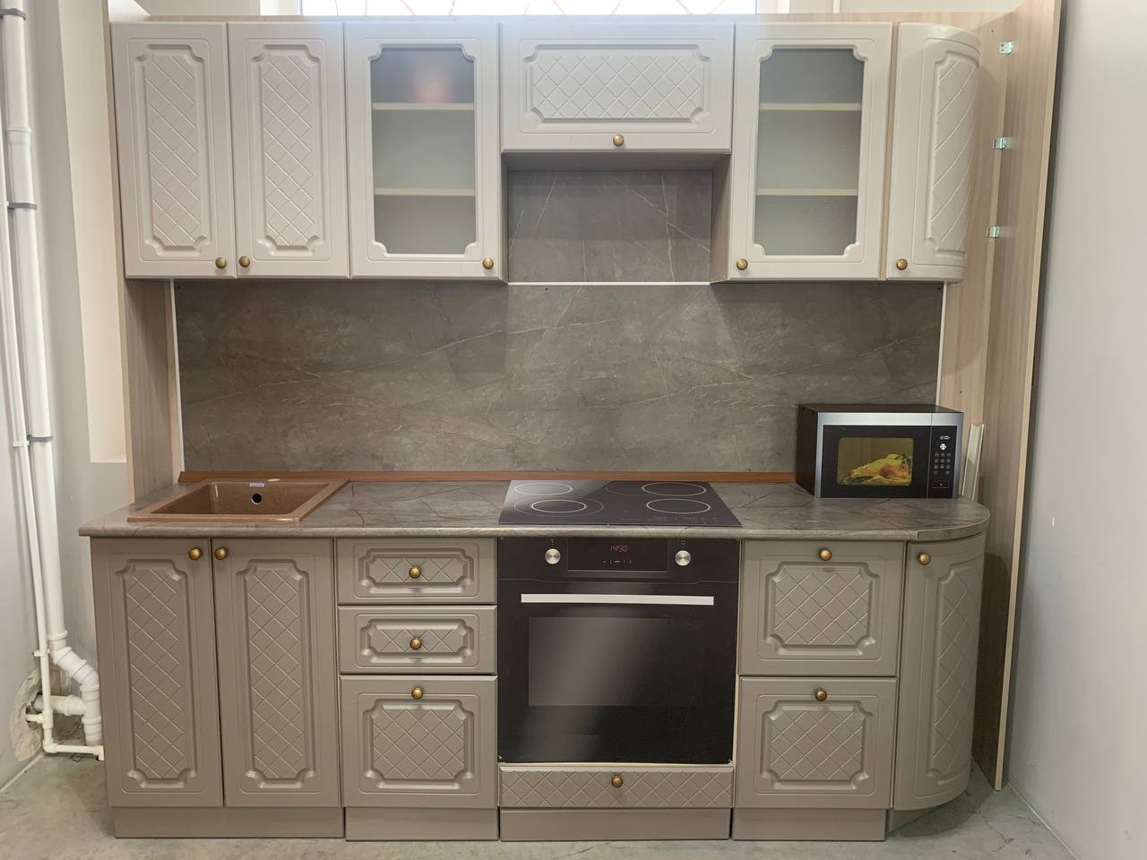 Кухонный гарнитур Трюфель древесный/Дымный древесный