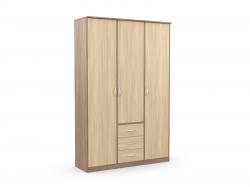 Шкаф комбинированный «Дуэт люкс» без зеркала в цвете Шимо темный/светлый