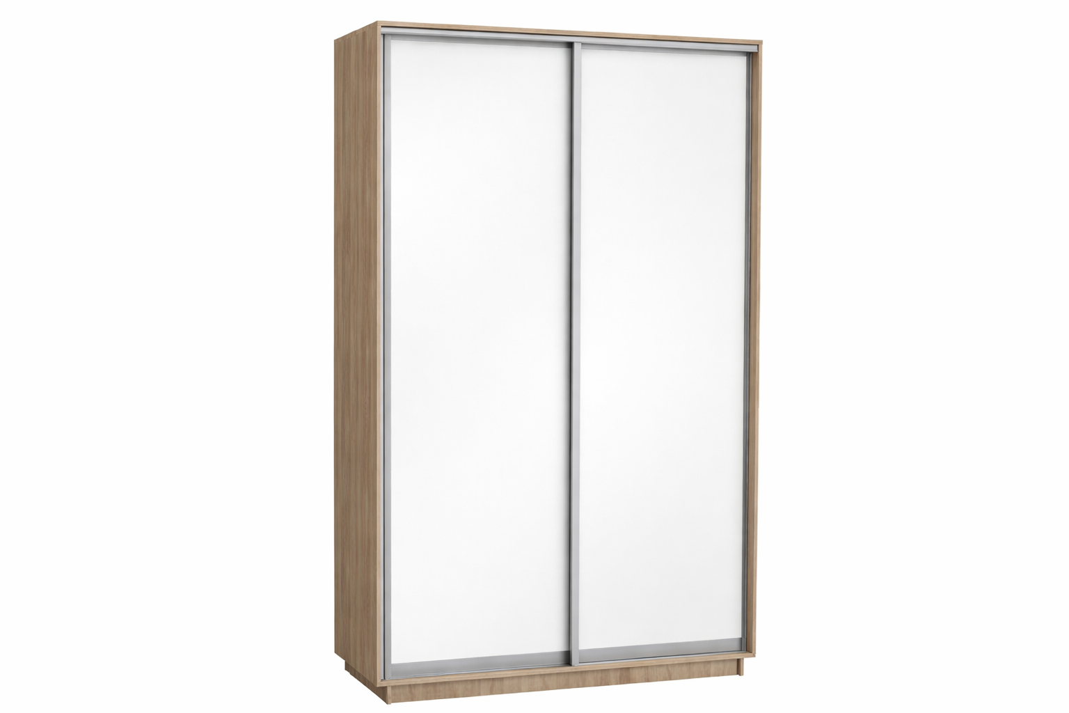 Шкаф-купе 2-х дверный 1600 в цвете Дуб сонома светлый/Белый