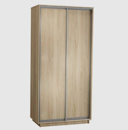 Шкаф-купе 2-х дверный 1400 в цвете Дуб сонома светлый Шкаф-купе 2-х дверный 1400 в цвете Дуб сонома светлый - Фабрика ЭКО
