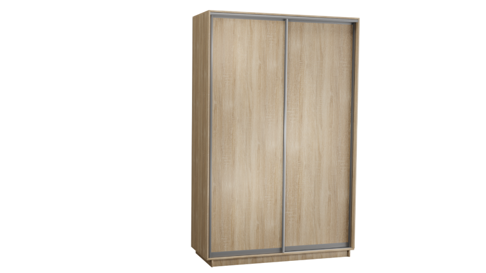 Шкаф-купе 2-х дверный 1400 в цвете Дуб сонома светлый