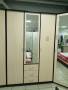 Шкаф комбинированный «Дуэт Люкс» с зеркалом в цвете Венге/Млечный Дуб - Фабрика ЭКО