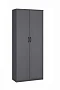 Шкаф 2-х створчатый "Дуэт Люкс" в цвете Графит