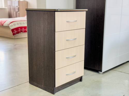 Комод 480 «Дуэт Люкс» с 4-ящиками в цвете Венге/Млечный дуб Комод 480 «Дуэт Люкс» с 4-ящиками в цвете Венге/Млечный дуб купить в Перми