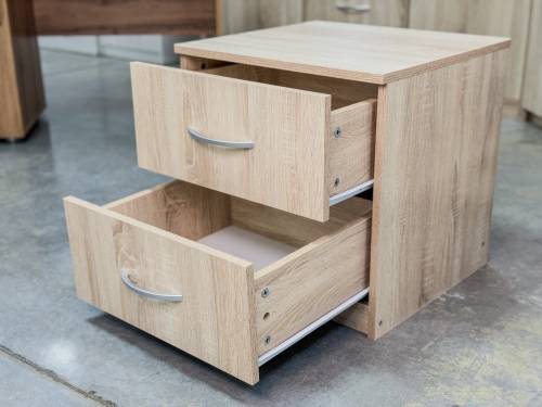 Тумба прикроватная «Дуэт Люкс» в цвете Дуб Сонома - Фабрика ЭКО