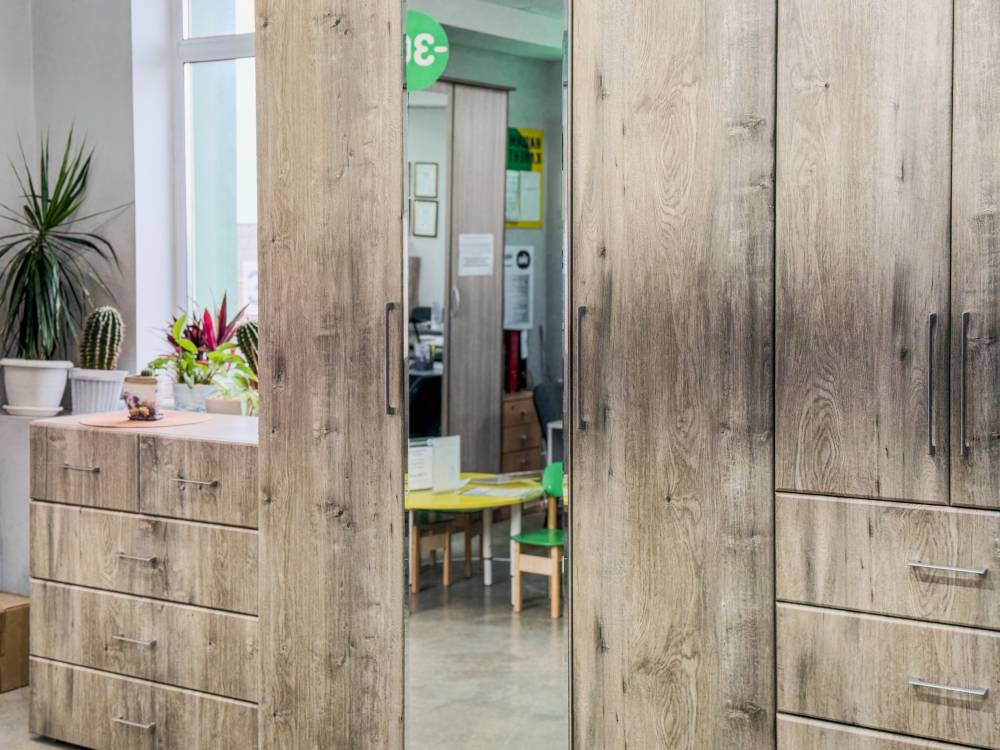 Спальный гарнитур «Флоренция» в цвете Софора конзатти/светлый ясень шимо - Фабрика ЭКО