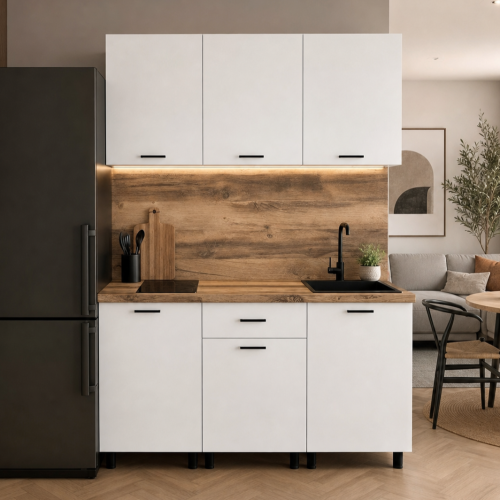 Кухня "Готовое решение" 1500 Белая - Фабрика ЭКО