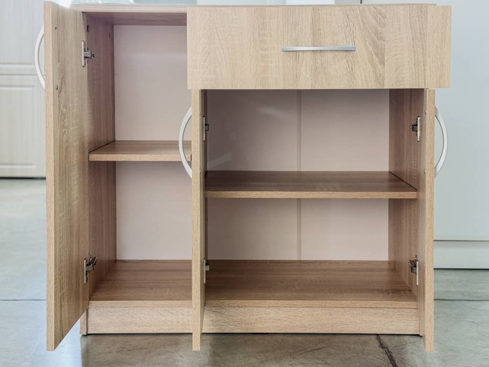 Комод трехстворчатый с одним ящиком София в цвете Дуб Сонома купить в Перми