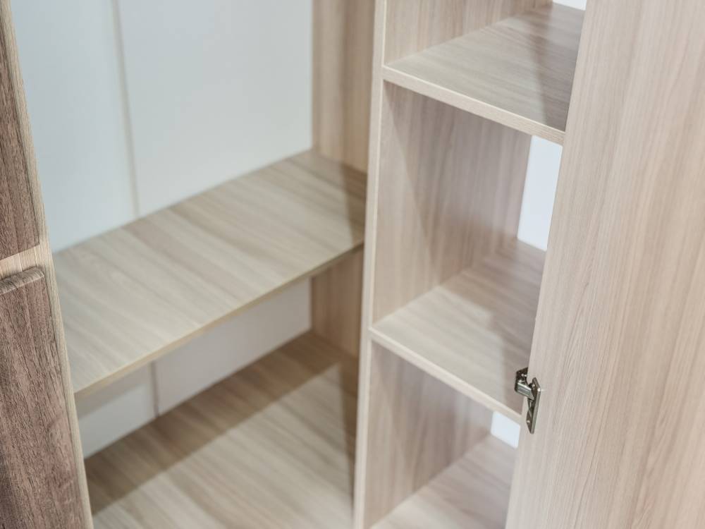 Шкаф угловой "ТРИО" Ясень шимо светлый - Фабрика ЭКО