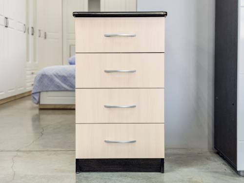 Комод 480 «Дуэт Люкс» с 4-ящиками в цвете Венге/Млечный дуб Комод 480 «Дуэт Люкс» с 4-ящиками в цвете Венге/Млечный дуб купить в Перми