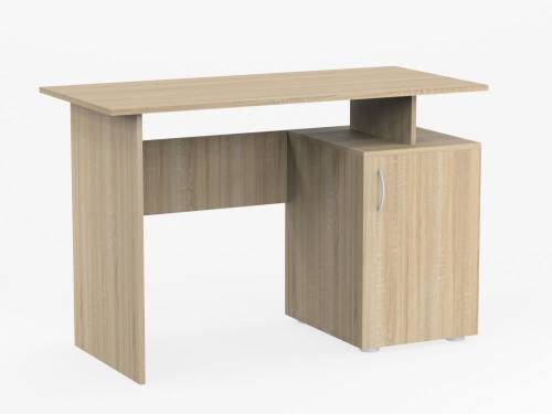 Стол письменный с дверкой в цвете Дуб сонома светлый - Фабрика ЭКО