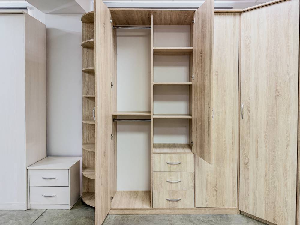 Шкаф комбинированный «Дуэт люкс» без зеркала в цвете Дуб Сонома купить в Перми