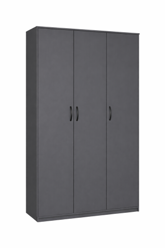 Шкаф 3-х створчатый "Дуэт Люкс" в цвете Графит