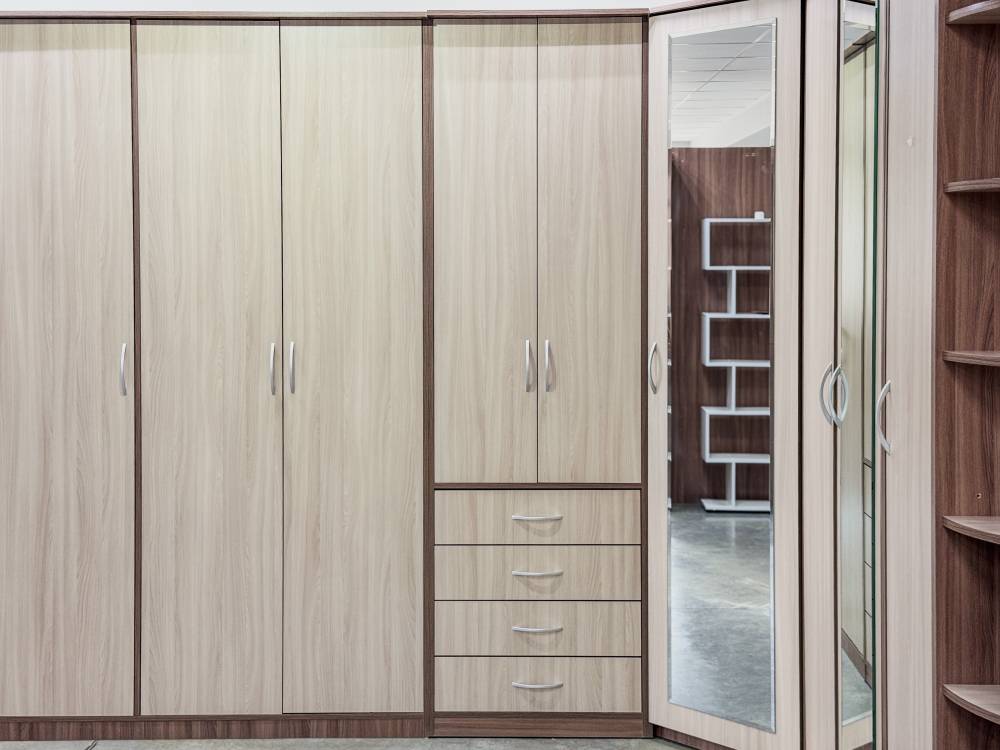 Шкаф универсальный «Дуэт Люкс» в цвете Шимо темный/светлый купить в Перми