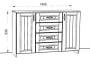 Комод 1400 «Оливья» - Фабрика ЭКО
