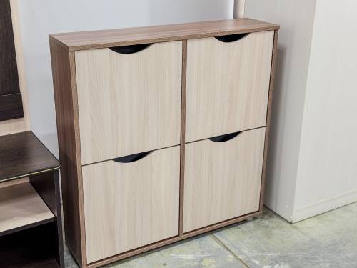 Обувница 900/4 в цвете Шимо темный/светлый Обувница 900/4 в цвете Шимо темный/светлый - Фабрика ЭКО