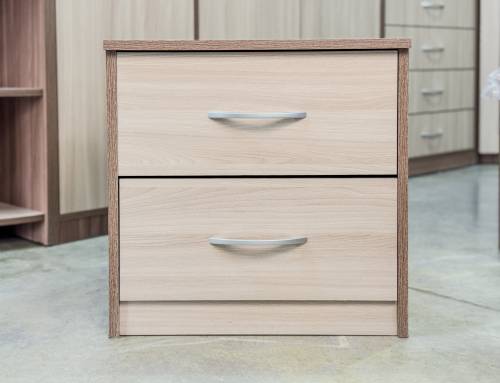 Тумба прикроватная «Дуэт Люкс» в цвете Шимо темный/светлый - Фабрика ЭКО