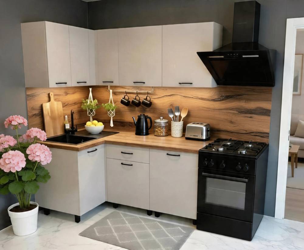 Кухня "Готовое решение" 1600х1000 Кашемир