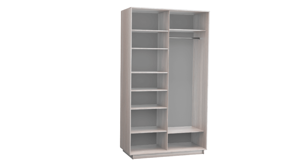 Шкаф-купе 2-х дверный 1400 в цвете Шимо светлый - Фабрика ЭКО
