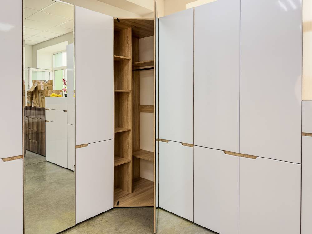 Шкаф угловой "ТРИО" Дуб сонома светлый - Фабрика ЭКО