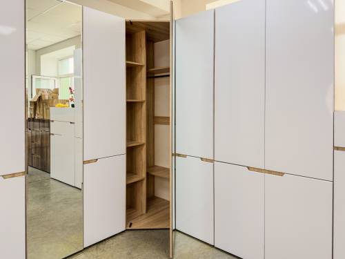 Шкаф угловой "ТРИО" Дуб сонома светлый Шкаф угловой "ТРИО" Дуб сонома светлый - Фабрика ЭКО