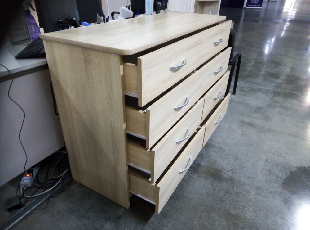 Комод 1200 «Дуэт Люкс» в цвете Дуб сонома светлый купить в Перми