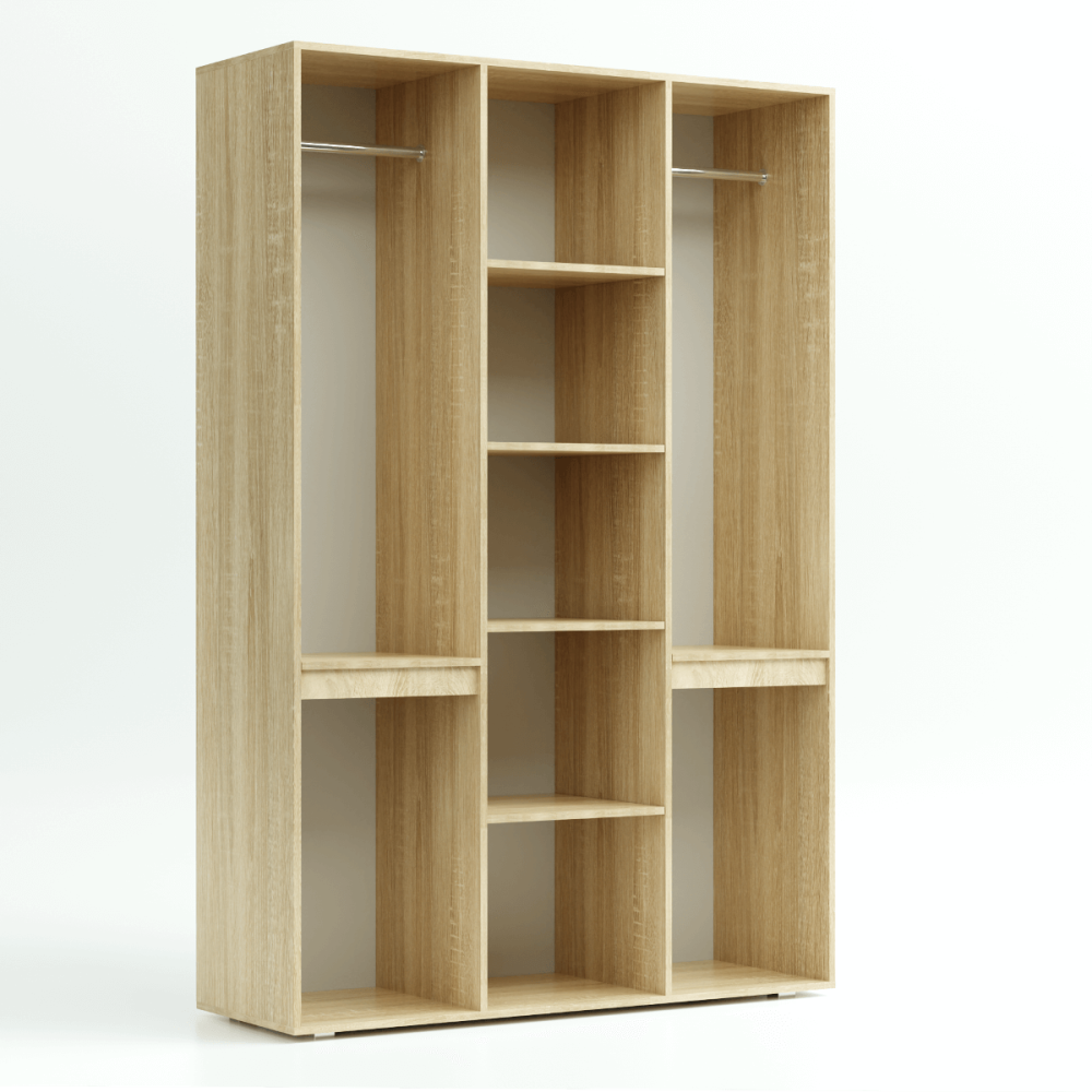 Белый шкаф трехстворчатый с зеркалом "ТРИО" - Фабрика ЭКО