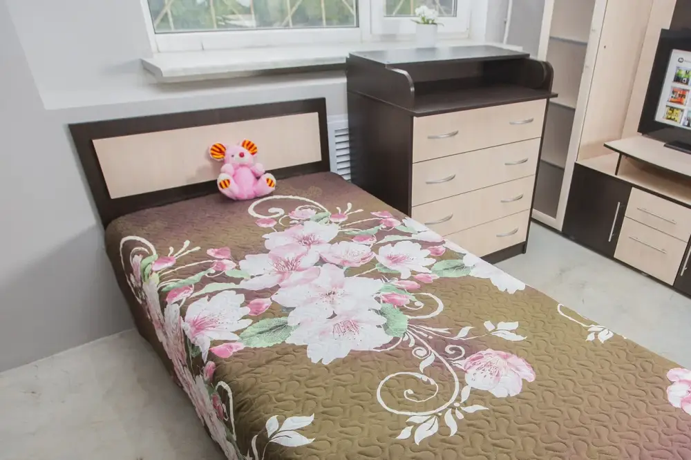 Кровать «Дуэт Люкс» в цвете Венге/Млечный Дуб 900