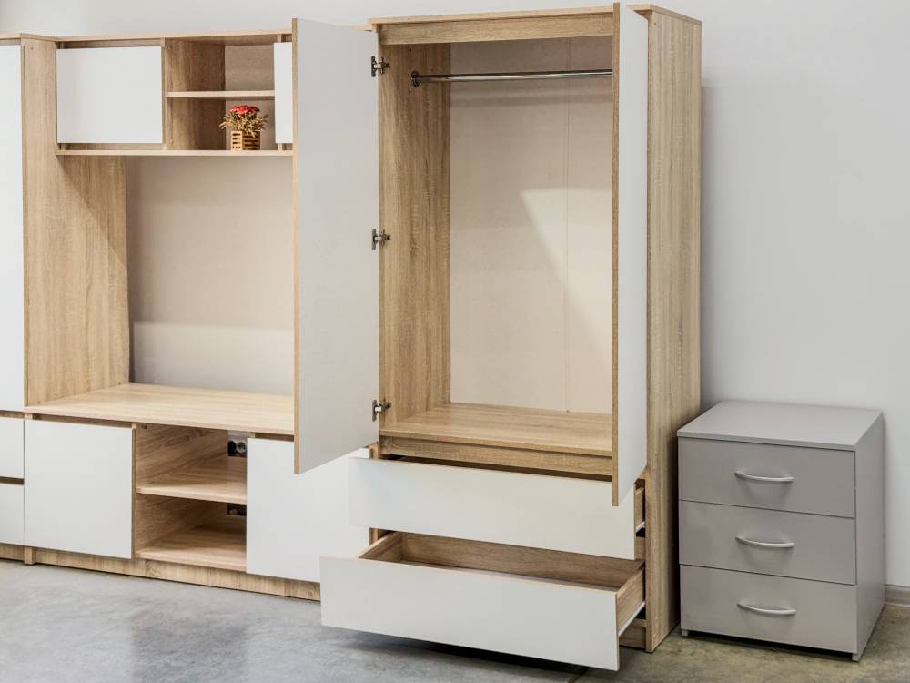 Шкаф 2-х створчатый с ящиками Дуэт НЬЮ купить в Перми