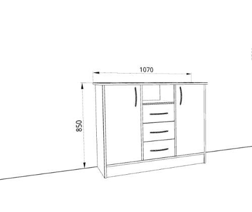 Комод универсальный «Дуэт Люкс» в цвете Венге/Млечный Дуб купить в Перми
