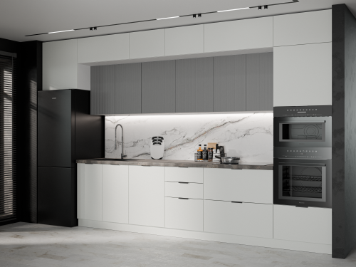 Кухня Минимализм Обсидиан - Фабрика ЭКО