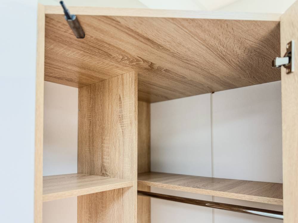 Шкаф угловой "ТРИО" Дуб сонома светлый - Фабрика ЭКО