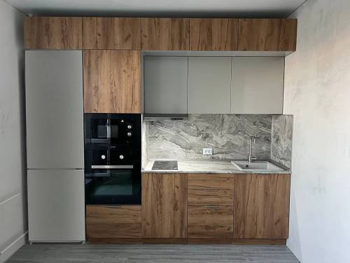 Кухня Модерн Дуб Крафт Поталь Титан - Фабрика ЭКО