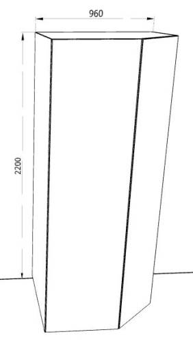 Шкаф угловой Милан - Фабрика ЭКО