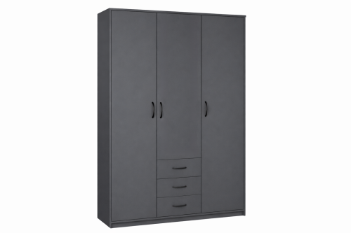 Шкаф комбинированный "Дуэт Люкс" в цвете Графит