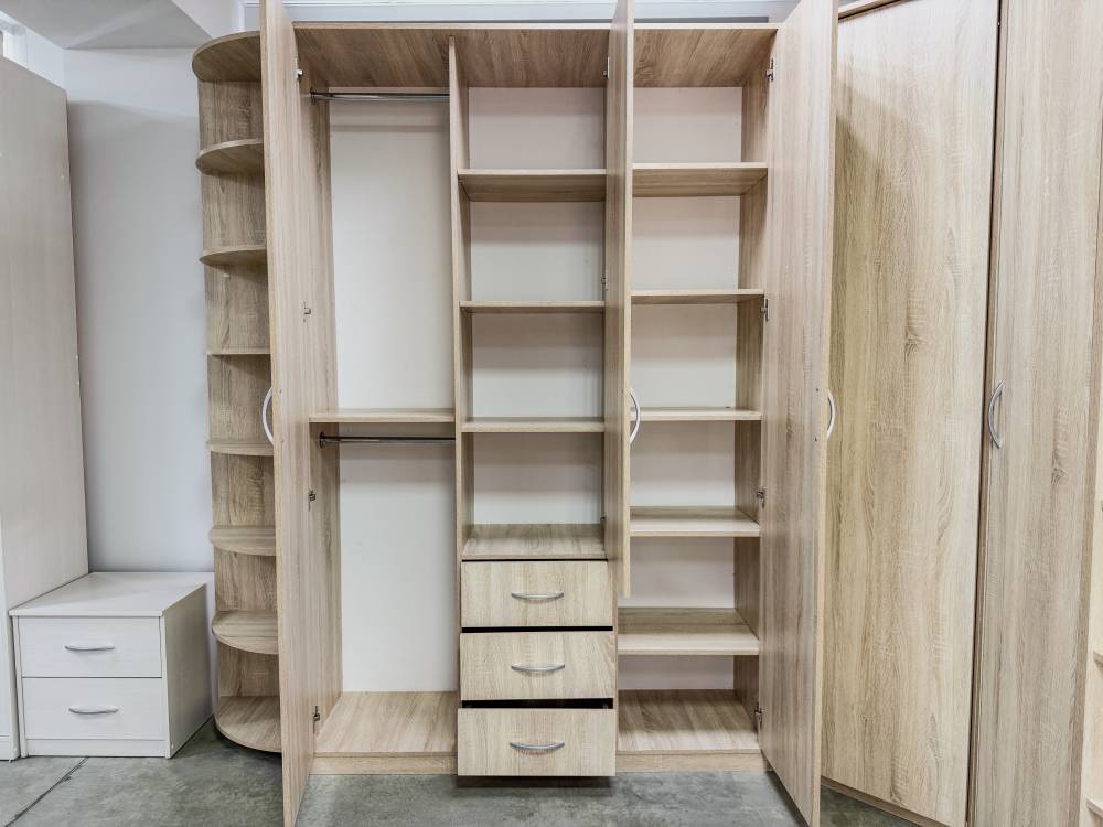 Шкаф комбинированный «Дуэт люкс» без зеркала в цвете Дуб Сонома купить в Перми