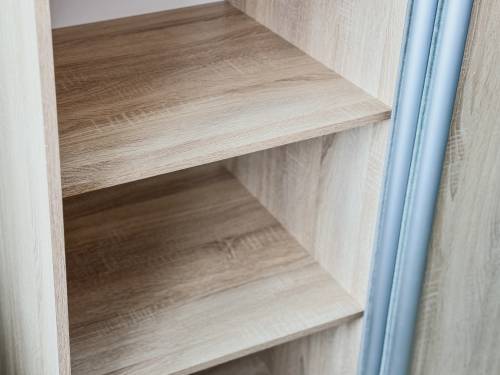 Шкаф-купе 2-х дверный 1400 в цвете Дуб сонома светлый Шкаф-купе 2-х дверный 1400 в цвете Дуб сонома светлый - Фабрика ЭКО