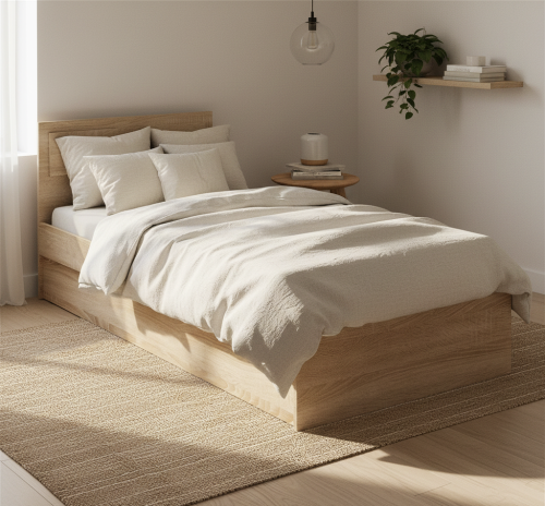 Кровать «Дуэт Люкс» в цвете Дуб Сонома 900