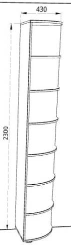 Полка угловая Флоренция - Фабрика ЭКО