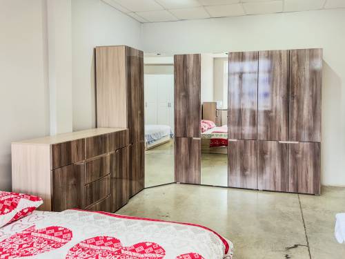 Спальный гарнитур "ТРИО" с древесной фактурой Спальный гарнитур "ТРИО" с древесной фактурой - Фабрика ЭКО