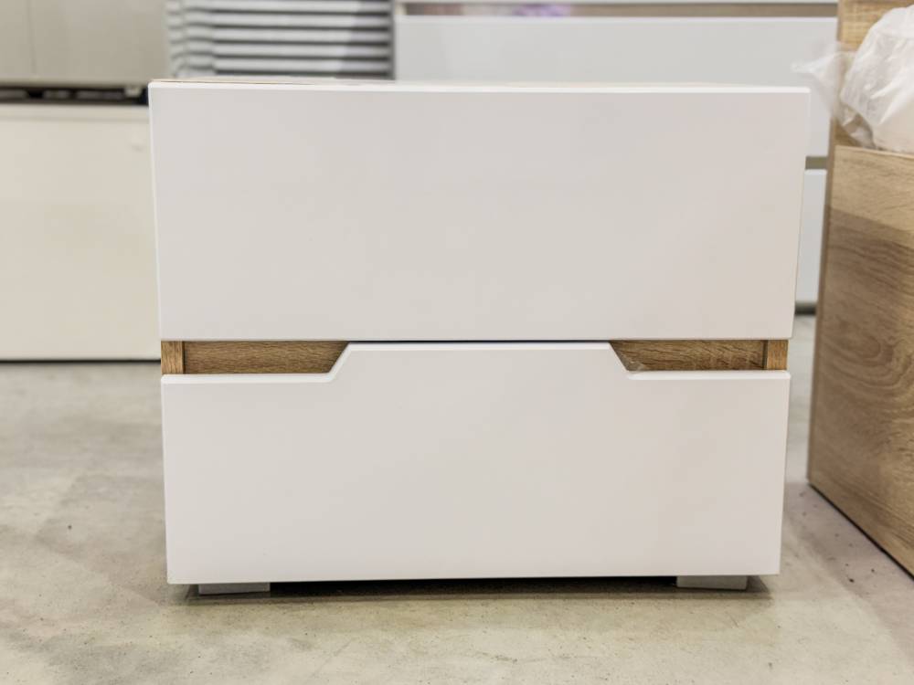 Белая тумба прикроватная "ТРИО" - Фабрика ЭКО