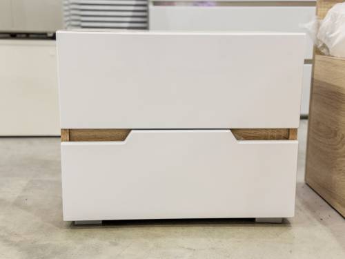 Белая тумба прикроватная "ТРИО" Белая тумба прикроватная "ТРИО" - Фабрика ЭКО