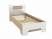 Кровать «Палермо» в цвете Шимо светлый/Белый глянец 900
