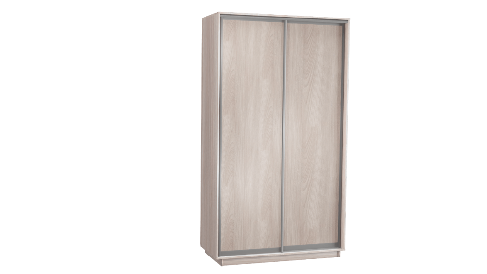 Шкаф-купе 2-х дверный 1400 в цвете Шимо светлый