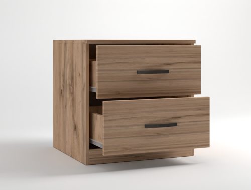 Тумба прикроватная «Дуэт Люкс» в цвете Вотан - Фабрика ЭКО