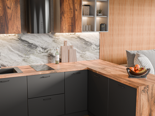 Кухня Лофт Дуб Крафт Графит - Фабрика ЭКО