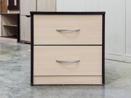 Тумба прикроватная «Дуэт Люкс» в цвете Венге/Млечный Дуб - Фабрика ЭКО