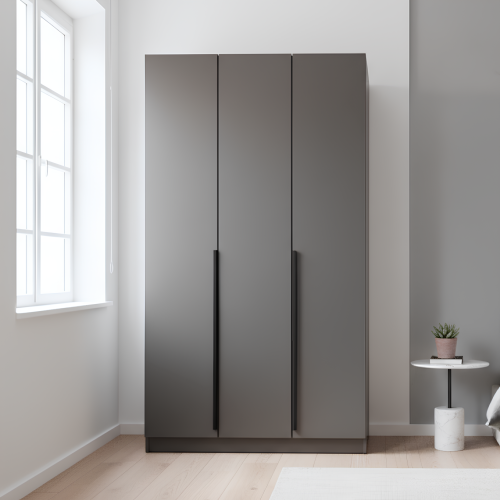 Шкаф 3-х створчатый графит "Берлин" 